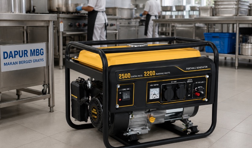 genset portable dapur mbg