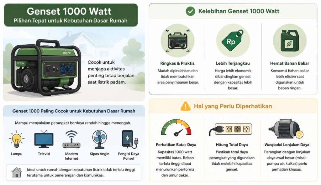 Genset 1000 watt