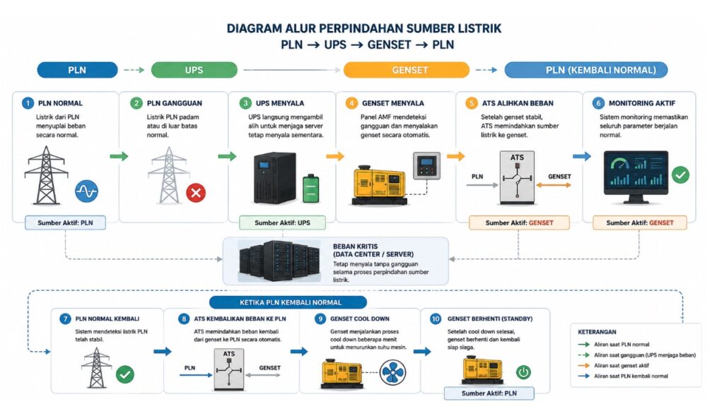 diagram alur perpindahan listrik