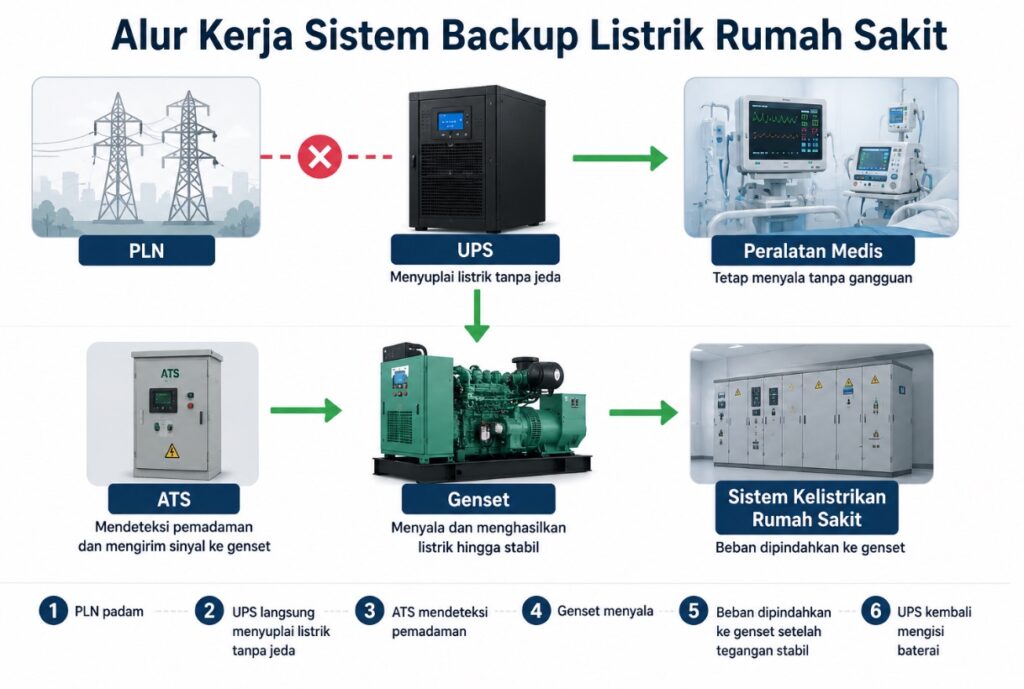Alur kerja listrik rumah sakit