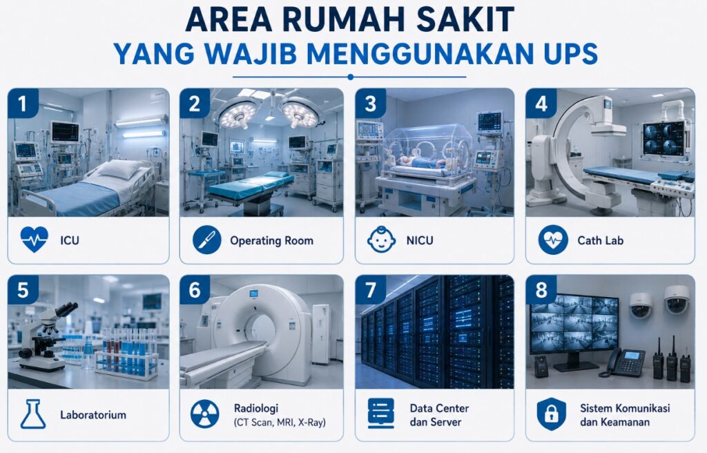 Area rumah sakit wajib UPS