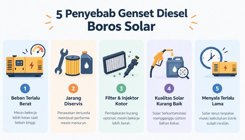 Penyebab Genset Diesel Boros