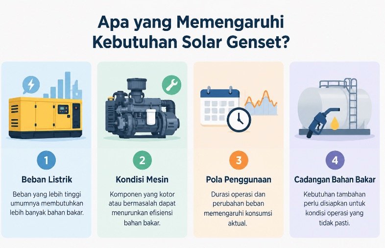 Apa Saja yang Memengaruhi Kebutuhan Solar Genset