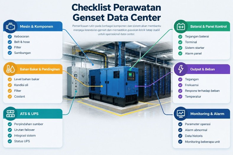 checklist perawatan genset diesel