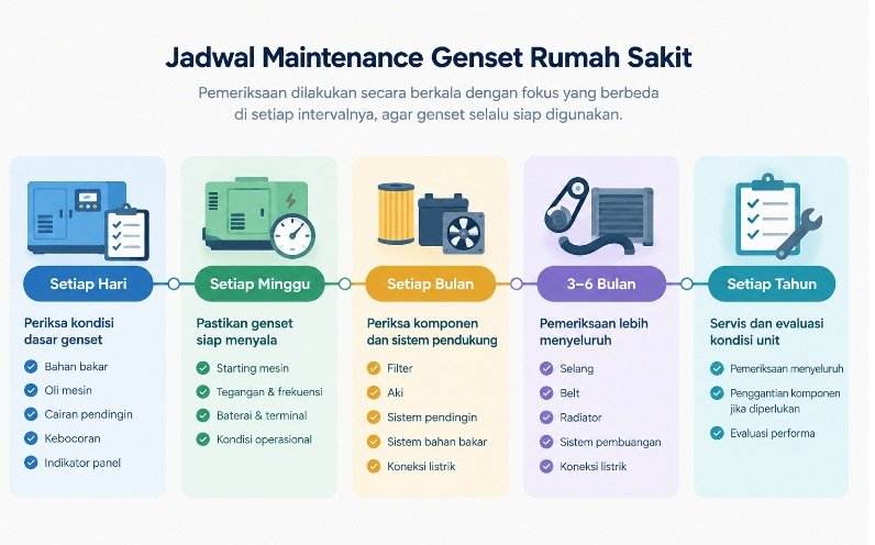 jadwal maintenance genset rumah sakit